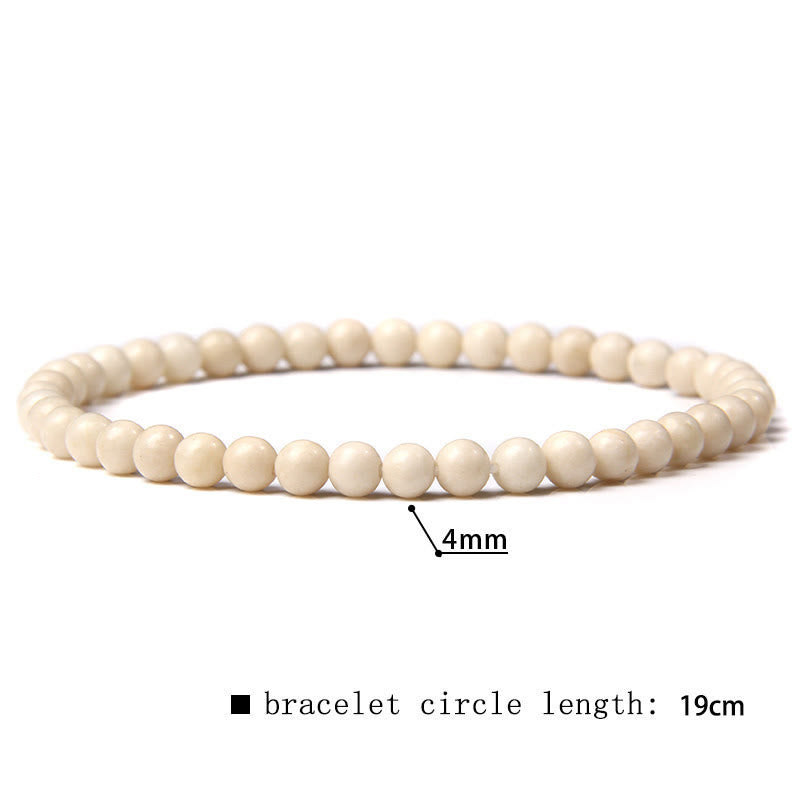 Pulsera de cuentas de piedra natural de 4 mm de Olivenorma