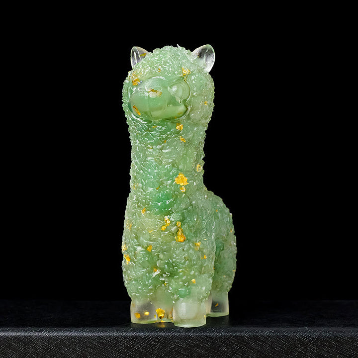 Decoración con piedras preciosas de alpaca y epoxi de cristal de Olivenorma