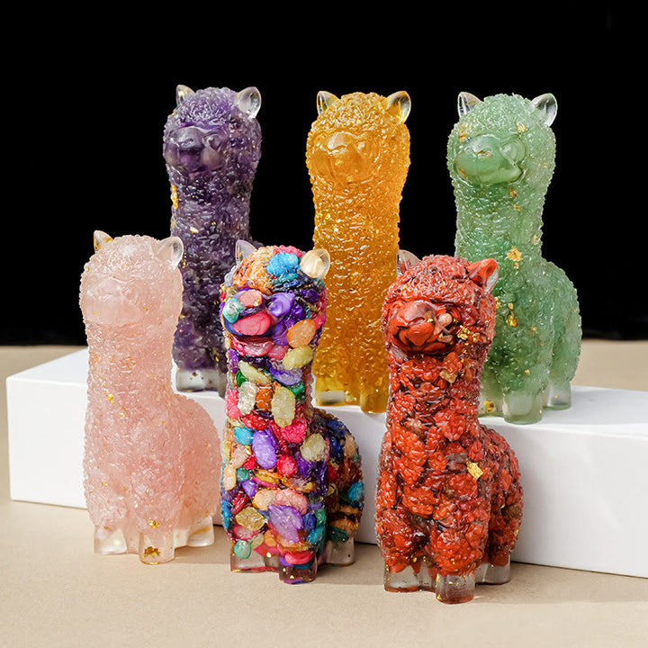 Decoración con piedras preciosas de alpaca y epoxi de cristal de Olivenorma