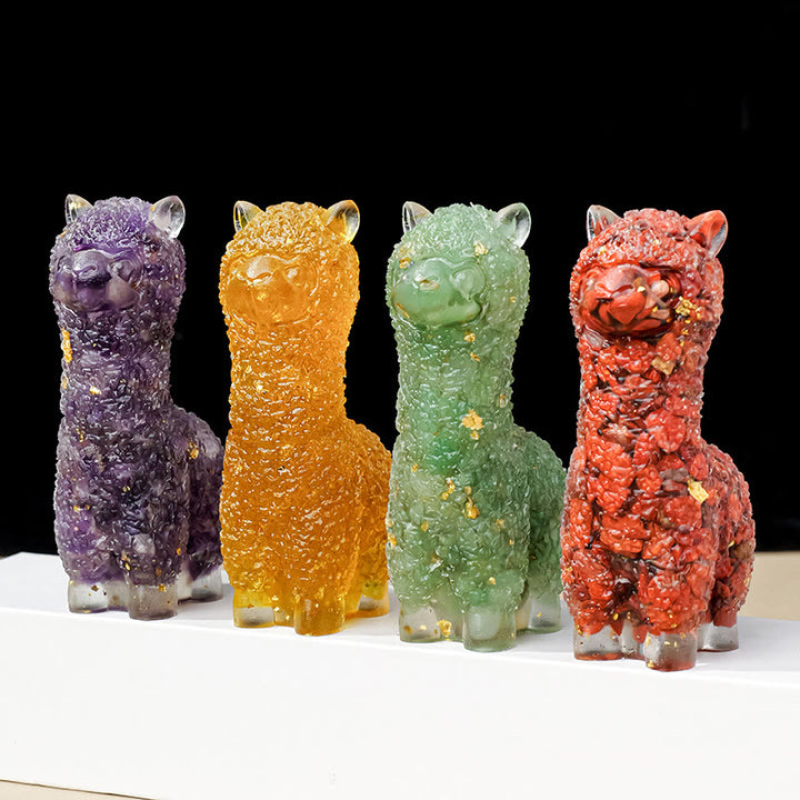 Decoración con piedras preciosas de alpaca y epoxi de cristal de Olivenorma