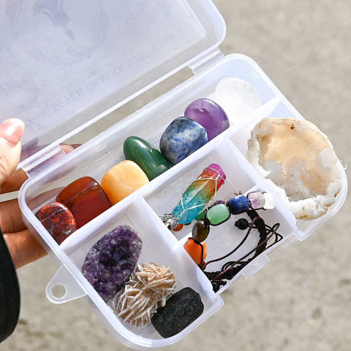 Caja de adornos con energía de cristal de Olivenorma