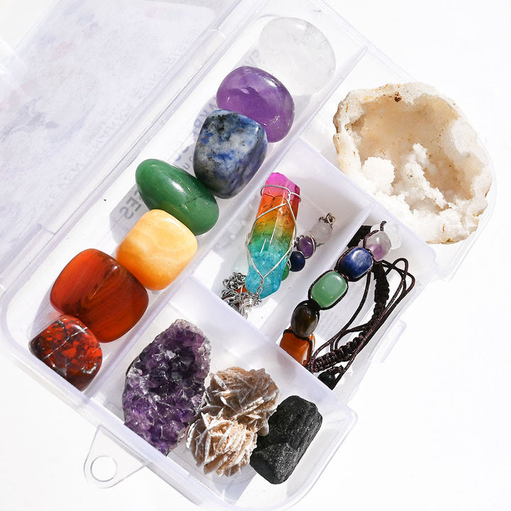 Caja de adornos con energía de cristal de Olivenorma