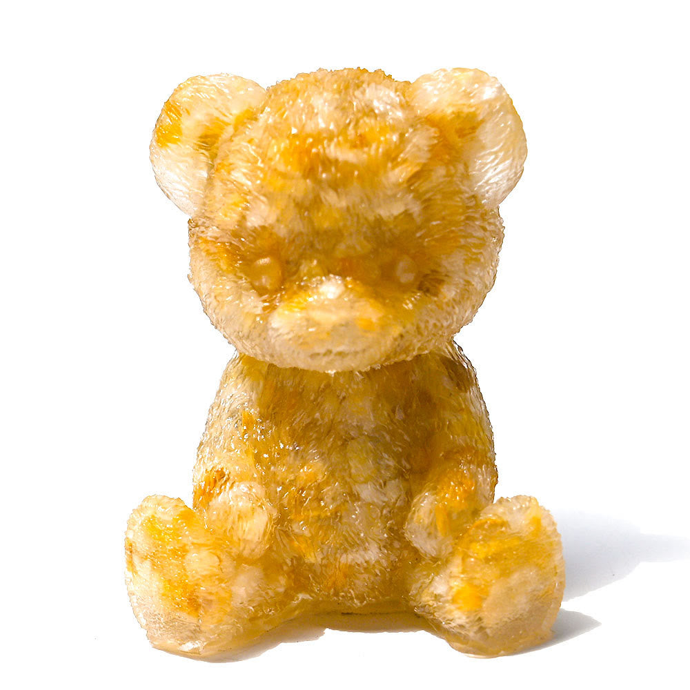 Decoración con piedras preciosas de oso de cristal epoxi de Olivenorma