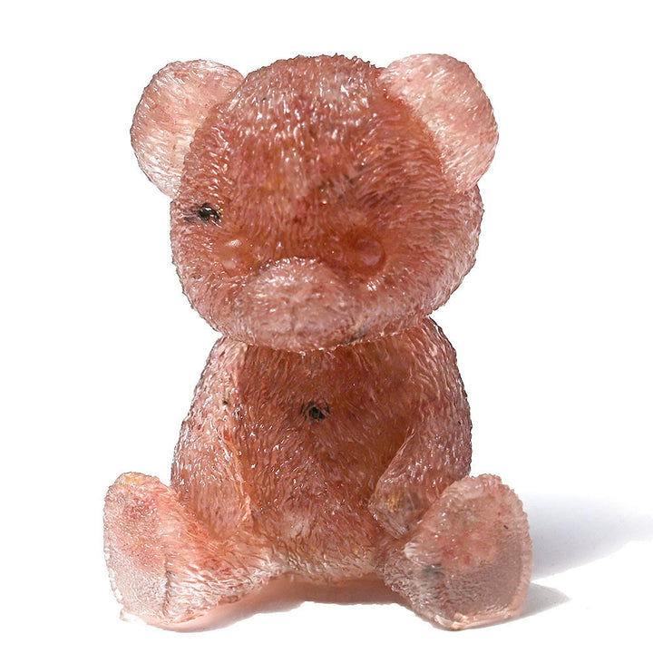 Decoración con piedras preciosas de oso de cristal epoxi de Olivenorma