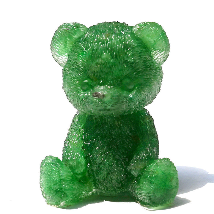 Decoración con piedras preciosas de oso de cristal epoxi de Olivenorma