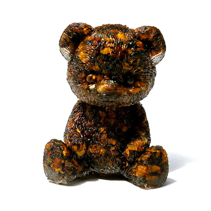 Decoración con piedras preciosas de oso de cristal epoxi de Olivenorma