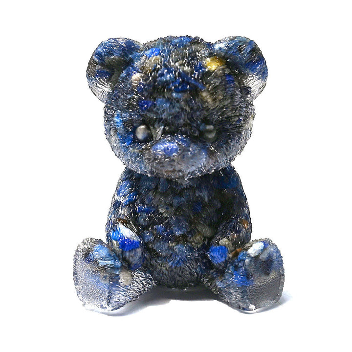 Decoración con piedras preciosas de oso de cristal epoxi de Olivenorma