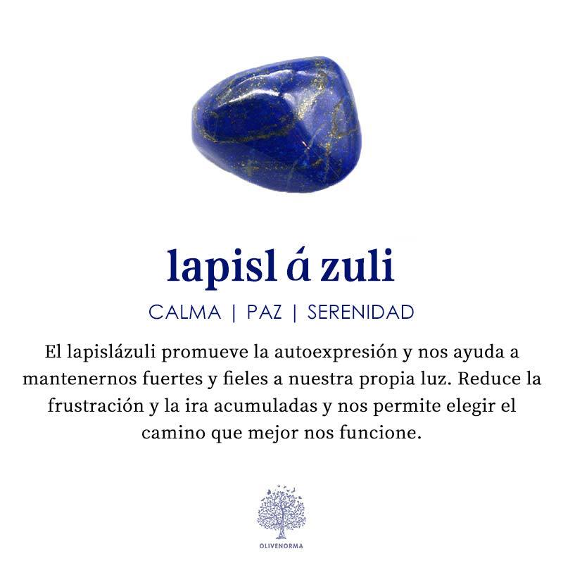 Collar de cuentas de lapislázuli natural azul Klein de Olivenorma