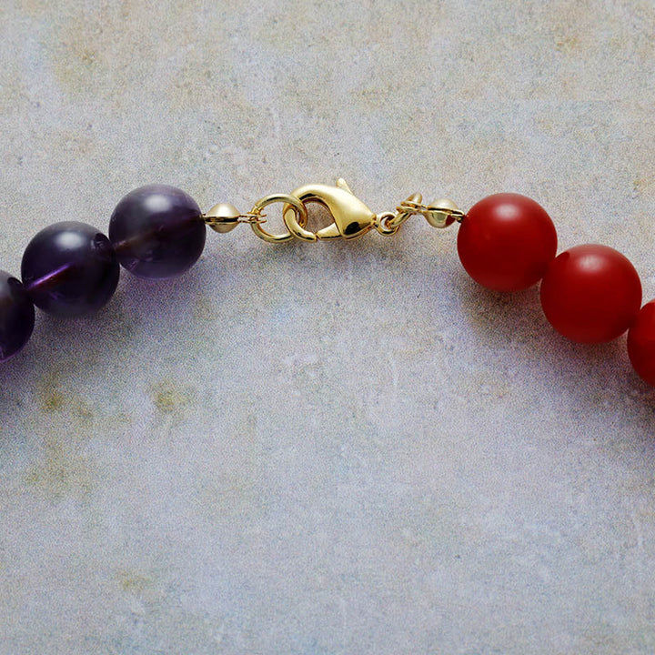 Collar de cuentas de chakras de 8 mm de Olivenorma