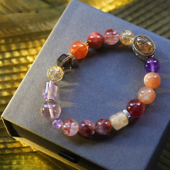 Pulsera de cuentas de piedra natural "Lucky Koi" de Olivenorma