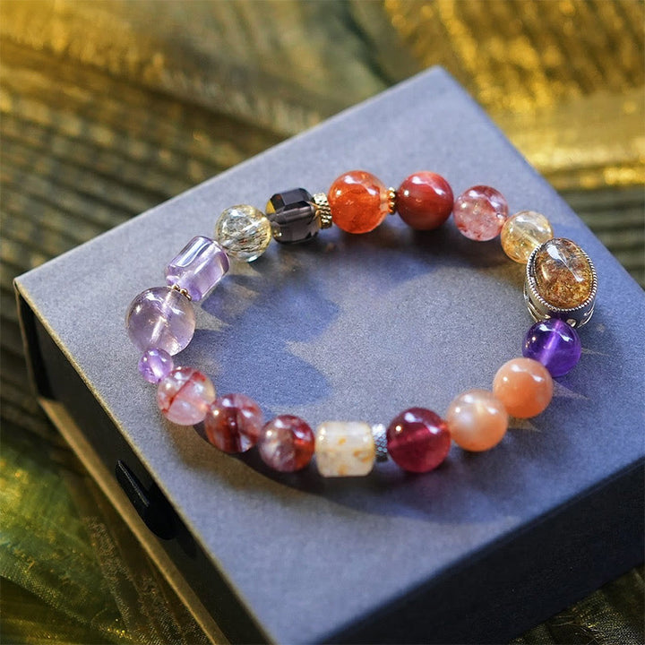 Pulsera de cuentas de piedra natural "Lucky Koi" de Olivenorma