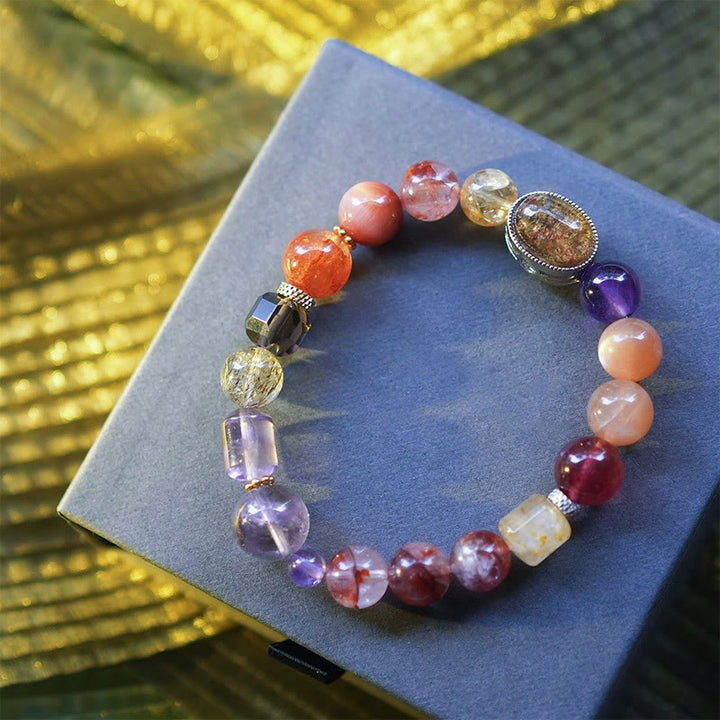 Pulsera de cuentas de piedra natural "Lucky Koi" de Olivenorma