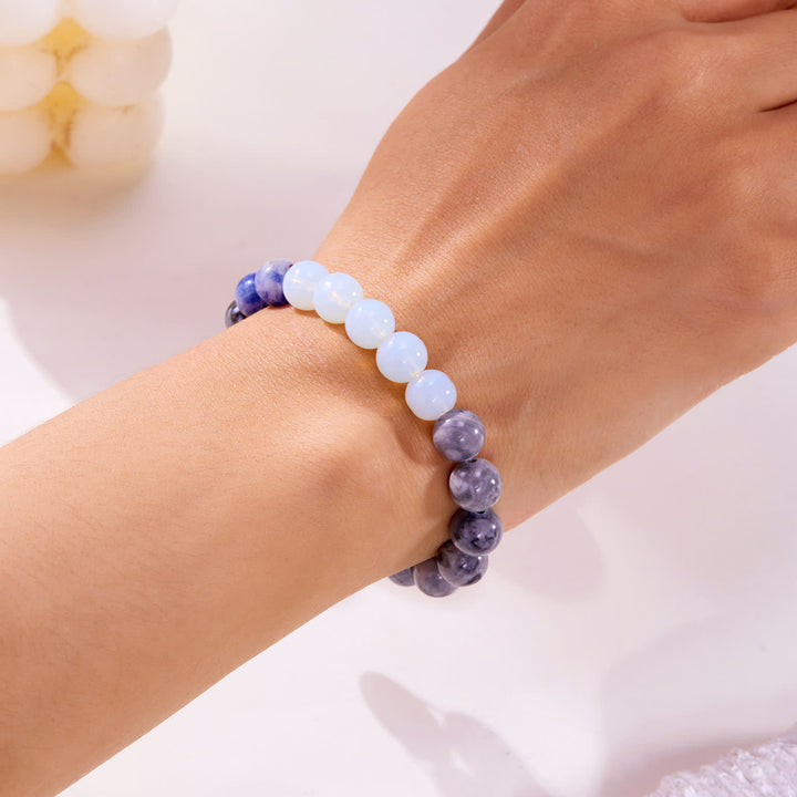 Pulsera de cristal con ocho planetas del sistema solar de Olivenorma con tarjeta