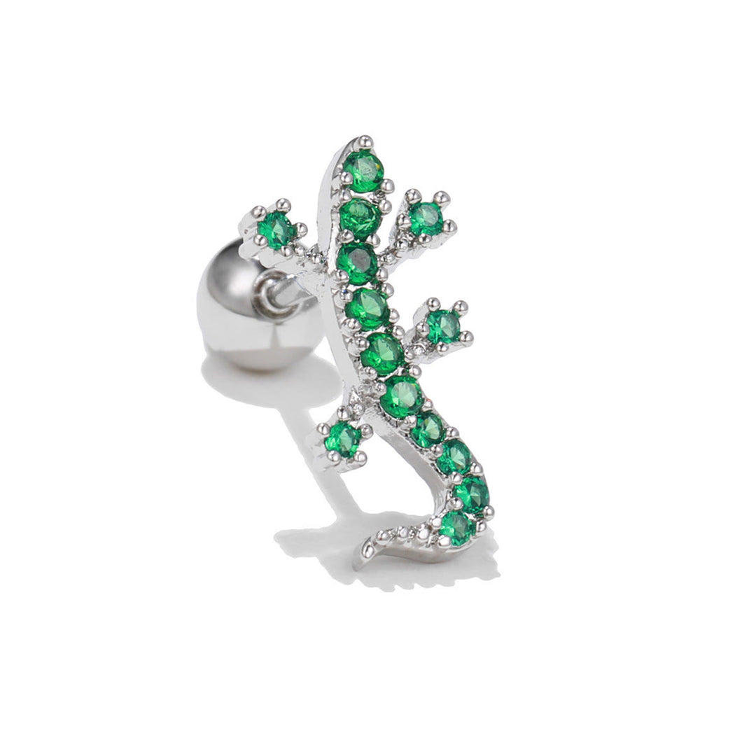Pendientes de plata con circonitas de colores y animales bonitos de Olivenorma