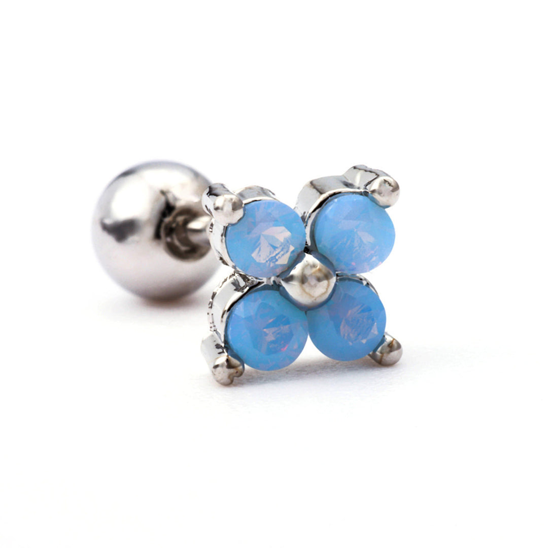 Pendientes de plata con circonitas de colores y animales bonitos de Olivenorma