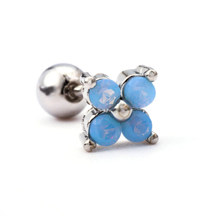 Pendientes de plata con circonitas de colores y animales bonitos de Olivenorma