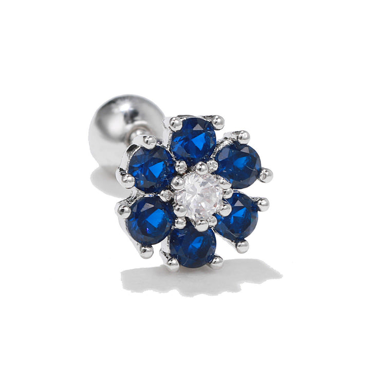 Pendientes de plata con circonitas de colores y animales bonitos de Olivenorma