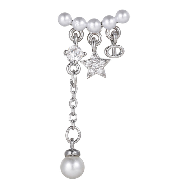 Pendientes de plata con circonitas de colores y animales bonitos de Olivenorma