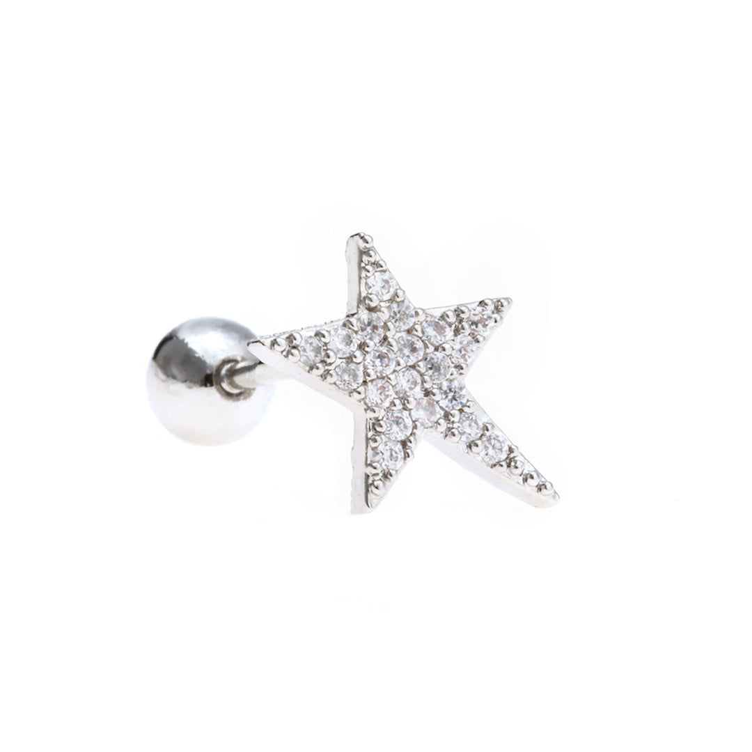Pendientes de plata con circonitas de colores y animales bonitos de Olivenorma