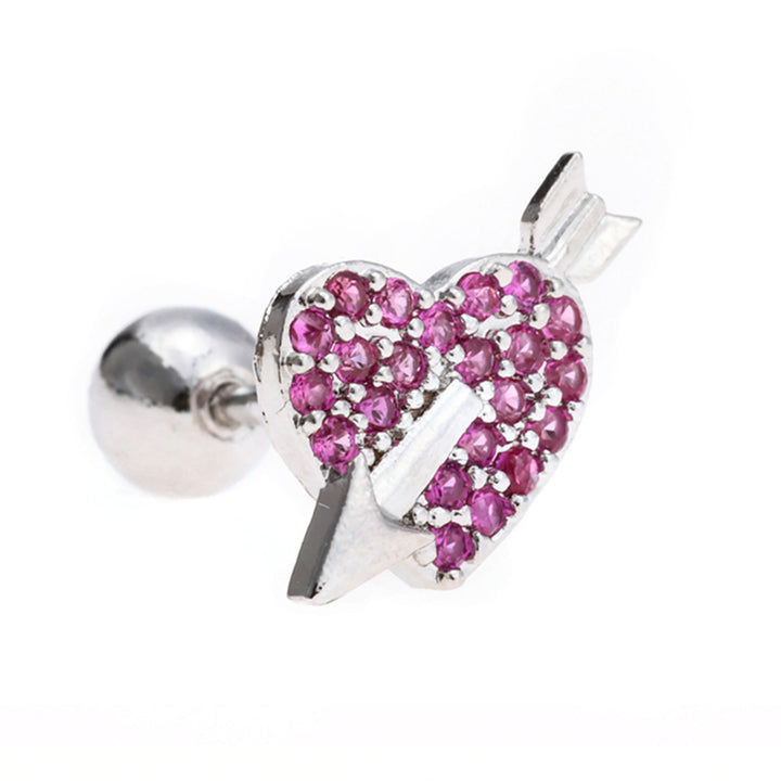 Pendientes de plata con circonitas de colores y animales bonitos de Olivenorma
