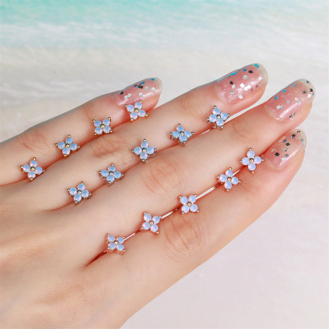 Pendientes de plata con circonitas de colores y animales bonitos de Olivenorma