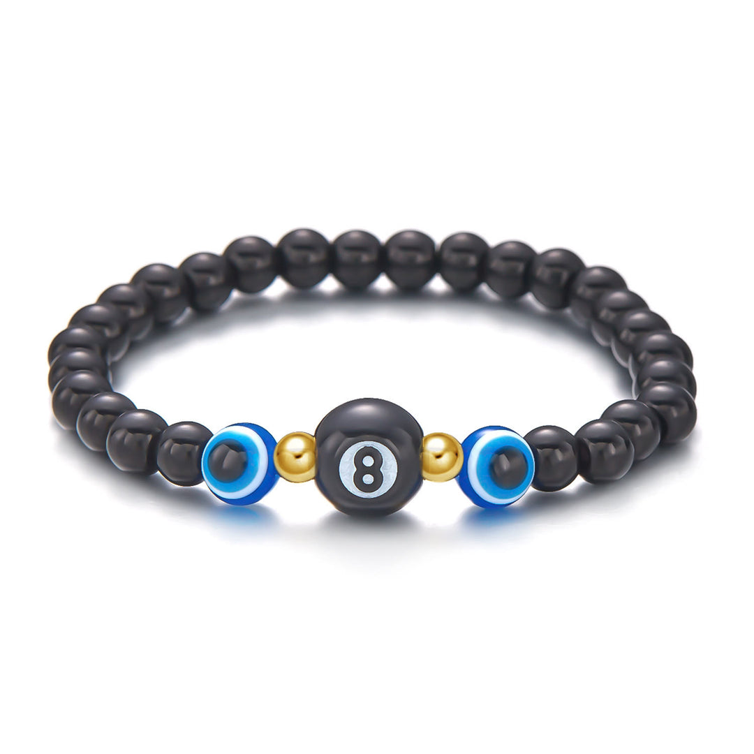 Pulsera de cuentas de ojo de tigre, obsidiana y hematita de Olivenorma