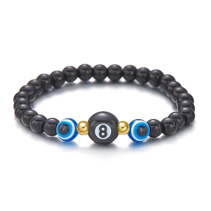 Pulsera de cuentas de ojo de tigre, obsidiana y hematita de Olivenorma