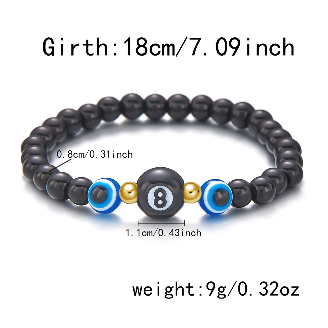 Pulsera de cuentas de ojo de tigre, obsidiana y hematita de Olivenorma