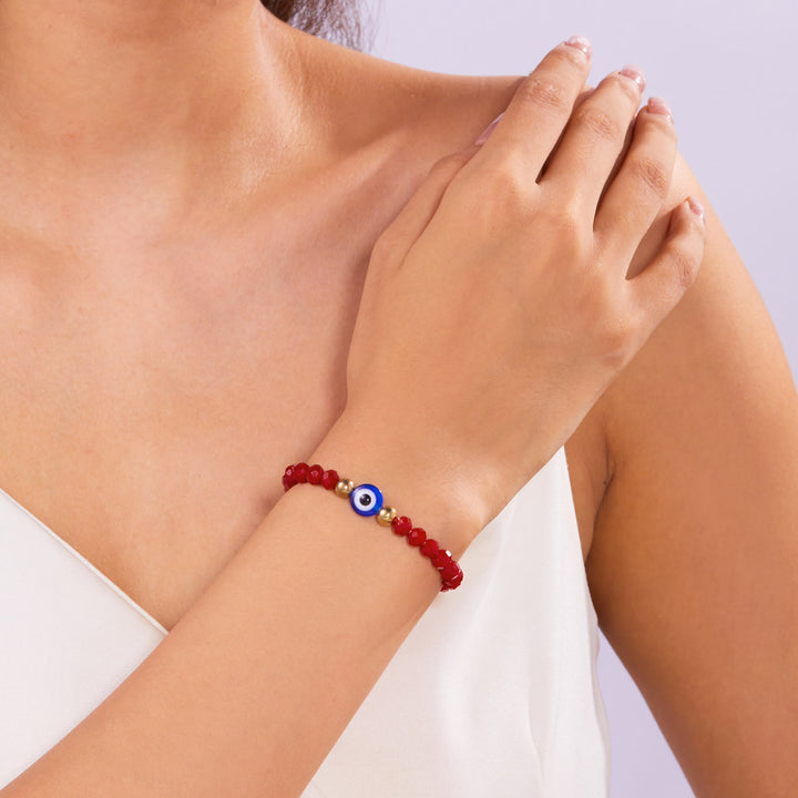 Pulsera de cuentas de ojo de tigre, obsidiana y hematita de Olivenorma