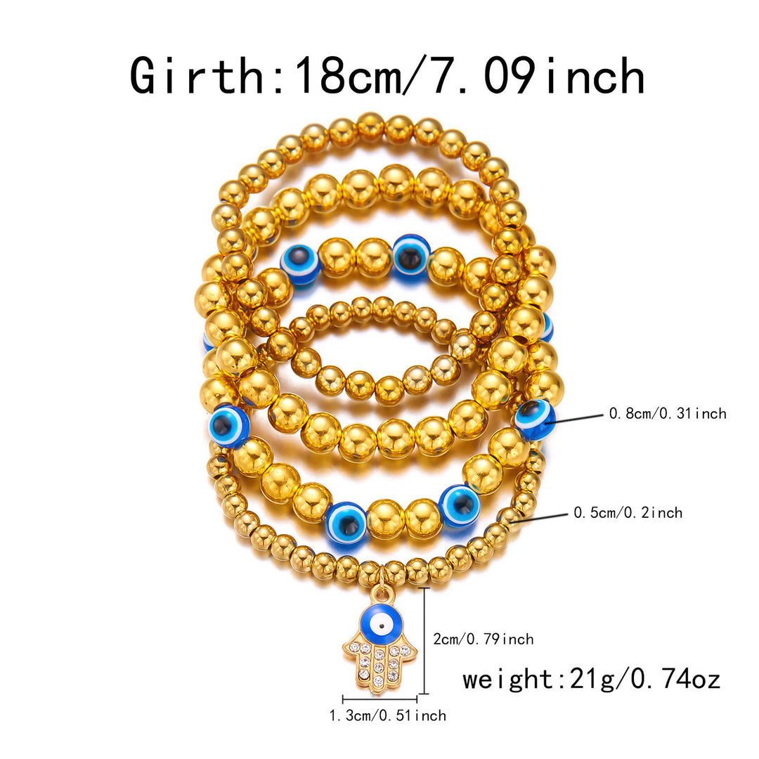 Pulsera de cuentas de ojo de tigre, obsidiana y hematita de Olivenorma