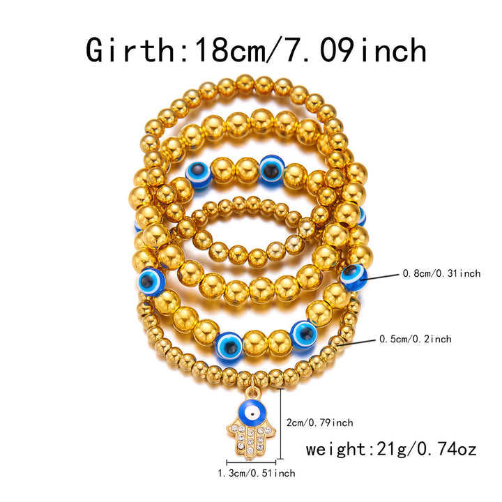 Pulsera de cuentas de ojo de tigre, obsidiana y hematita de Olivenorma
