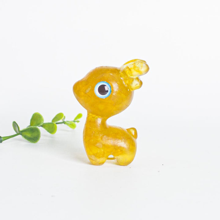 Grava de cristal epoxi Olivenorma con forma de cervatillo adorable