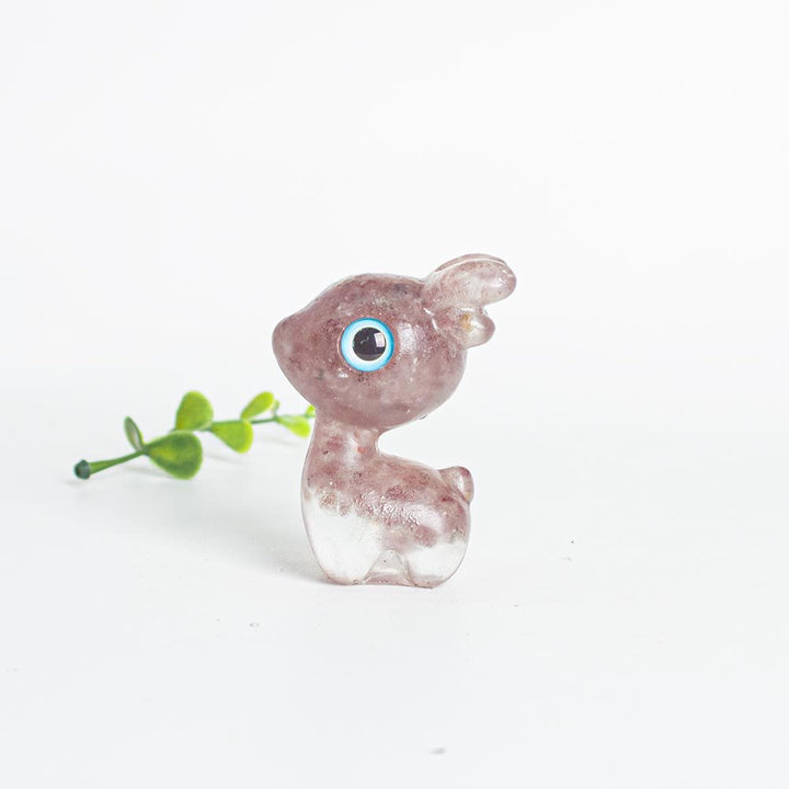 Grava de cristal epoxi Olivenorma con forma de cervatillo adorable