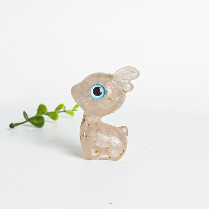 Grava de cristal epoxi Olivenorma con forma de cervatillo adorable