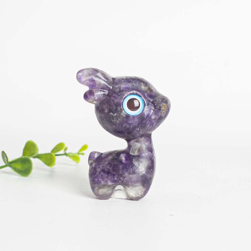 Grava de cristal epoxi Olivenorma con forma de cervatillo adorable