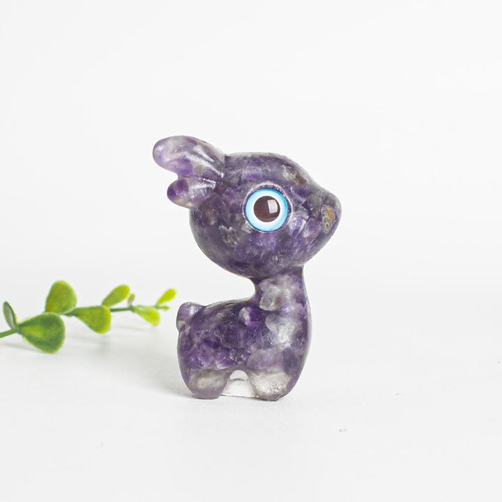 Grava de cristal epoxi Olivenorma con forma de cervatillo adorable