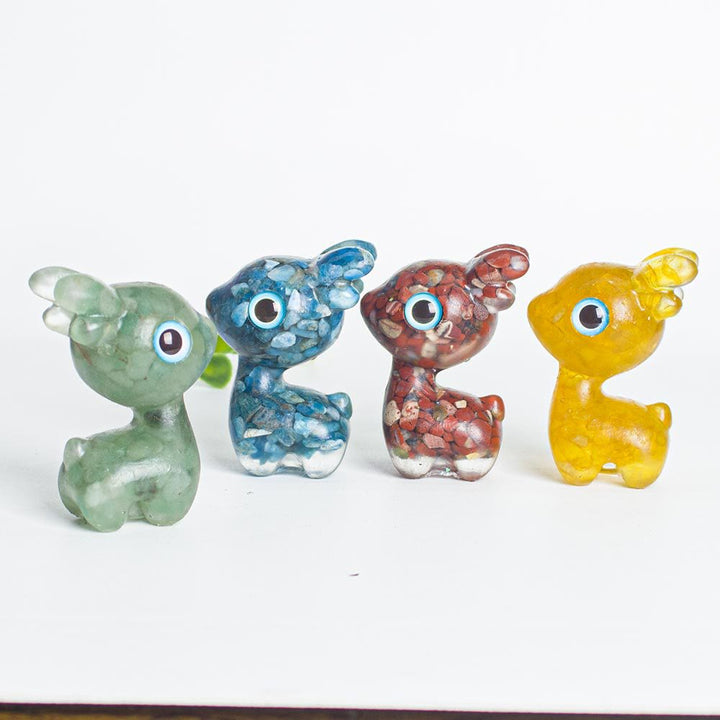 Grava de cristal epoxi Olivenorma con forma de cervatillo adorable