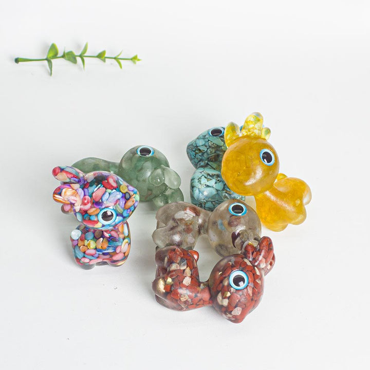 Grava de cristal epoxi Olivenorma con forma de cervatillo adorable