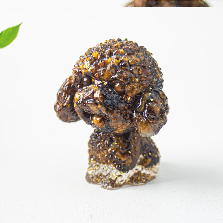 Grava de cristal epoxi de Olivenorma con forma de caniche