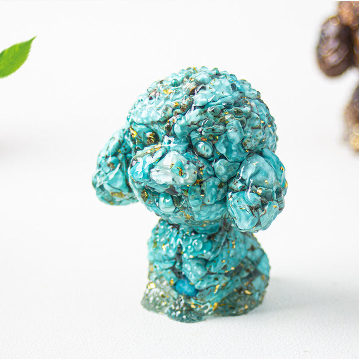 Grava de cristal epoxi de Olivenorma con forma de caniche