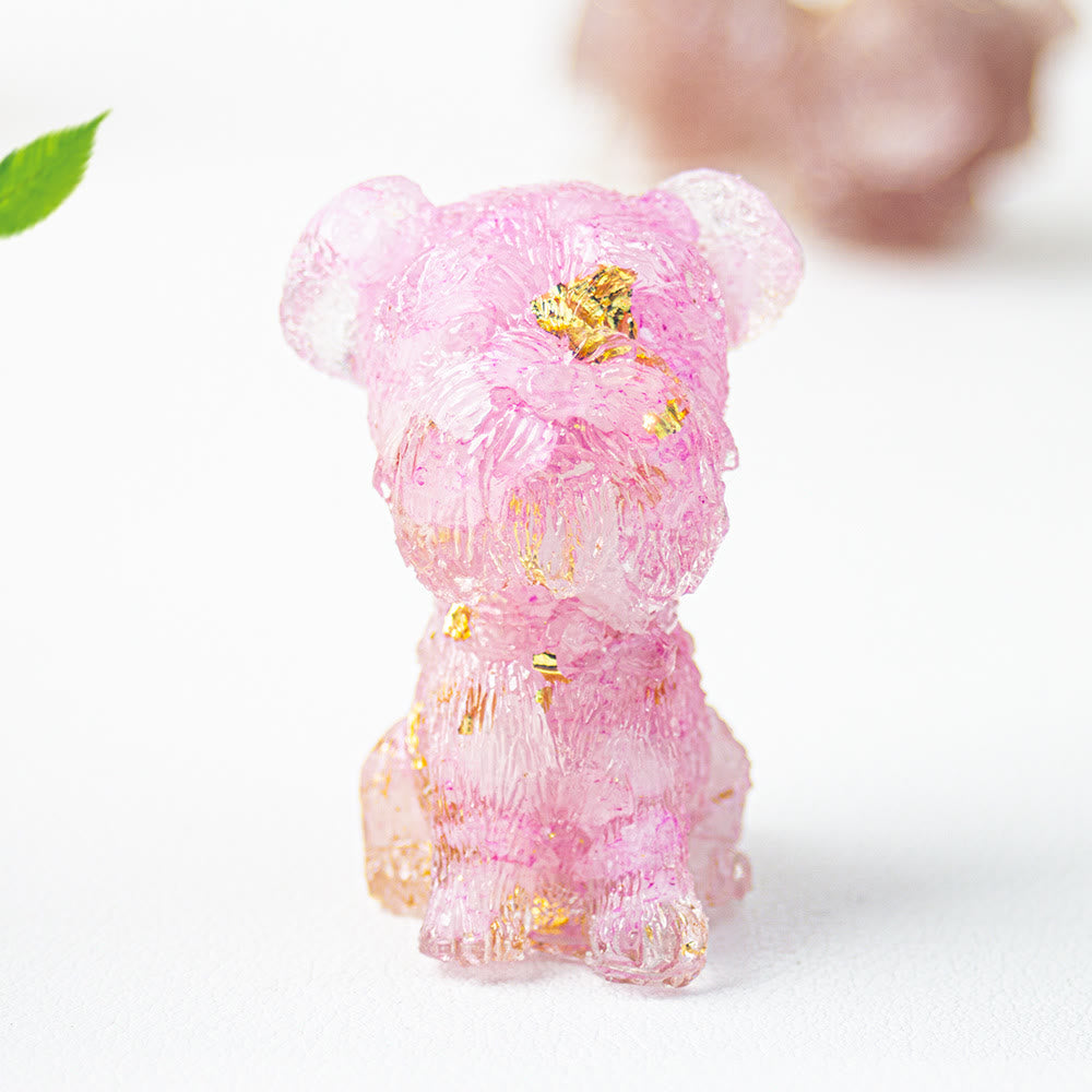 Grava de cristal epoxi de Olivenorma con forma de schnauzer para decoración de piedras preciosas