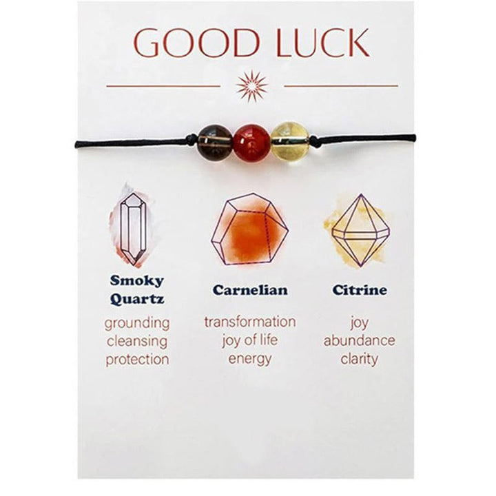 Pulsera de deseos de yoga Olivenorma de 9 piezas con cristales curativos de piedra natural