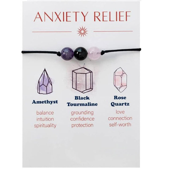 Pulsera de deseos de yoga Olivenorma de 9 piezas con cristales curativos de piedra natural