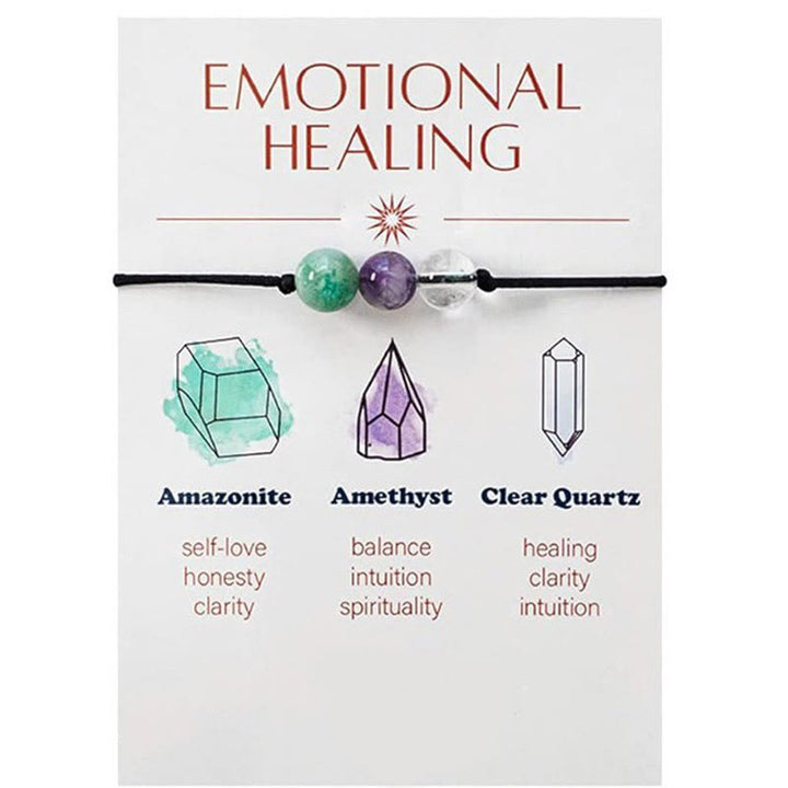 Pulsera de deseos de yoga Olivenorma de 9 piezas con cristales curativos de piedra natural