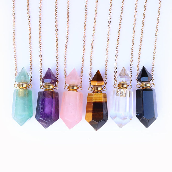 Collar con difusor de aceites esenciales Olivenorma con forma de péndulo