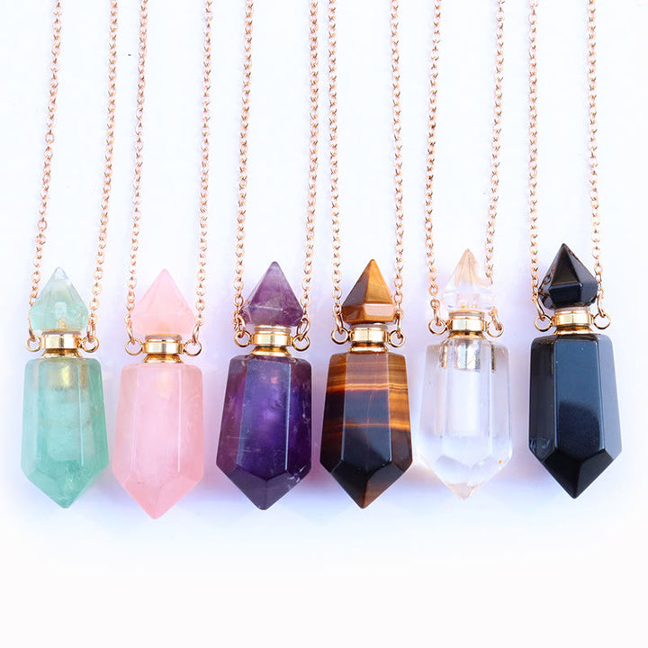 Collar con difusor de aceites esenciales Olivenorma con forma de péndulo