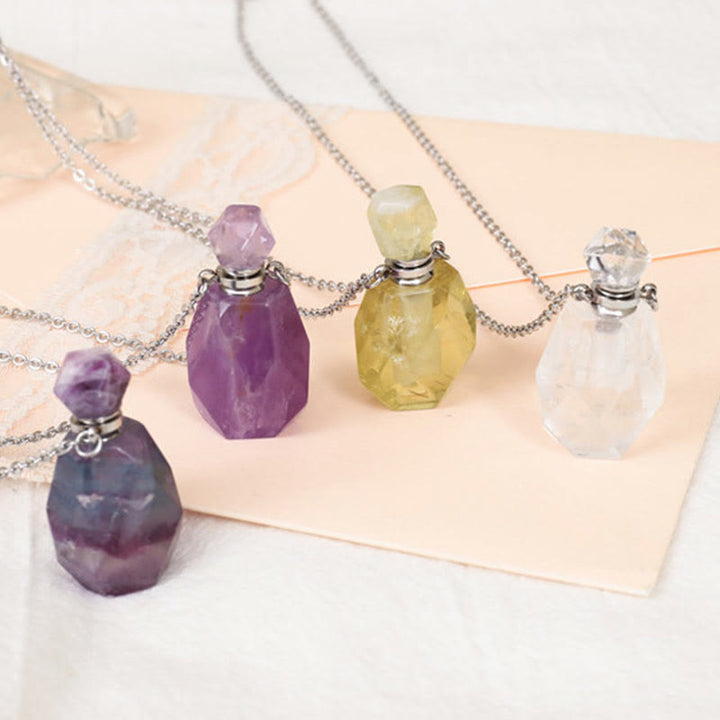 Collar con difusor de aceites esenciales de cristal Olivenorma