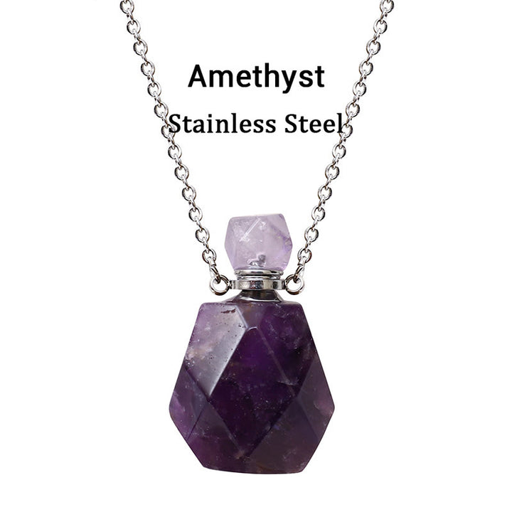 Collar con difusor de aceites esenciales de cristal Olivenorma