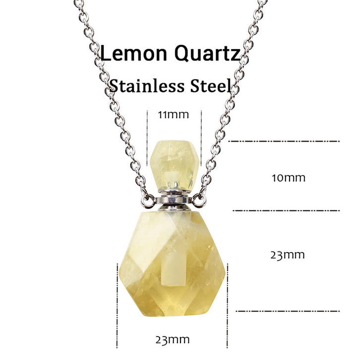 Collar con difusor de aceites esenciales de cristal Olivenorma