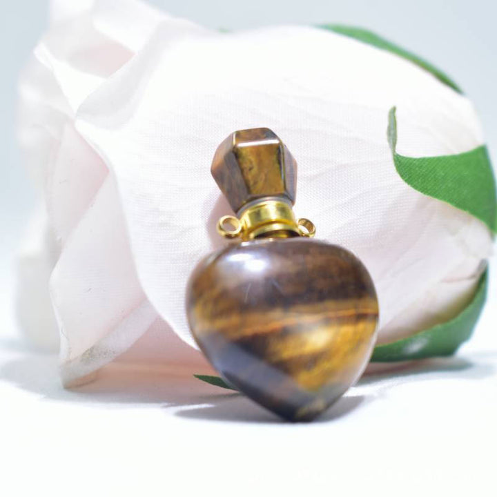 Collar con difusor de aceites esenciales de cristal Olivenorma Love Bottle